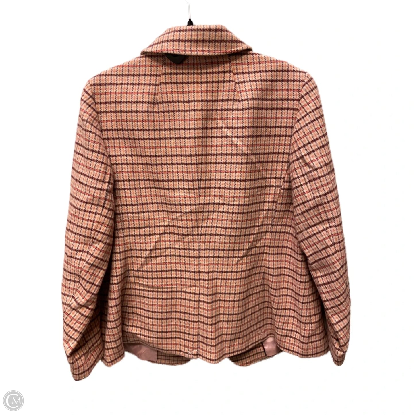 Blazer By Talbots In Plaid Pattern, Size: L