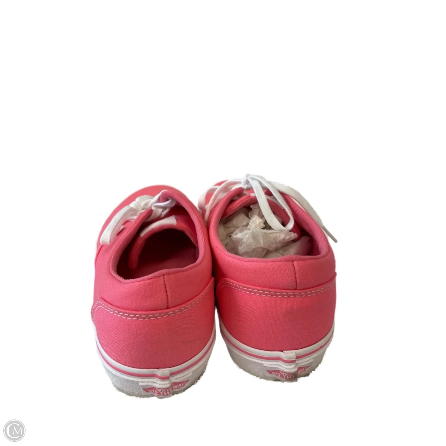 Shoes Sneakers By Vans In Pink & White, Size: 9