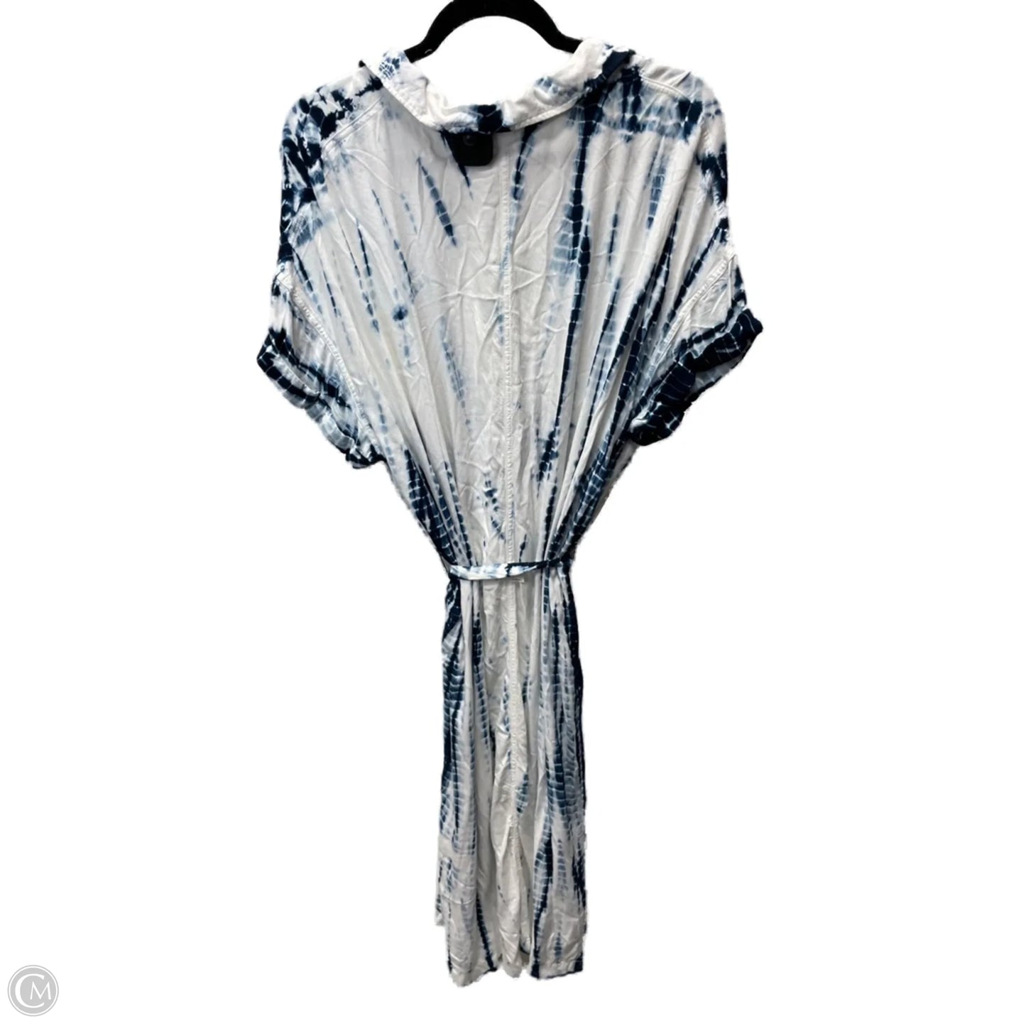 Dress Casual Maxi By Sonoma In Blue & White, Size: 1x