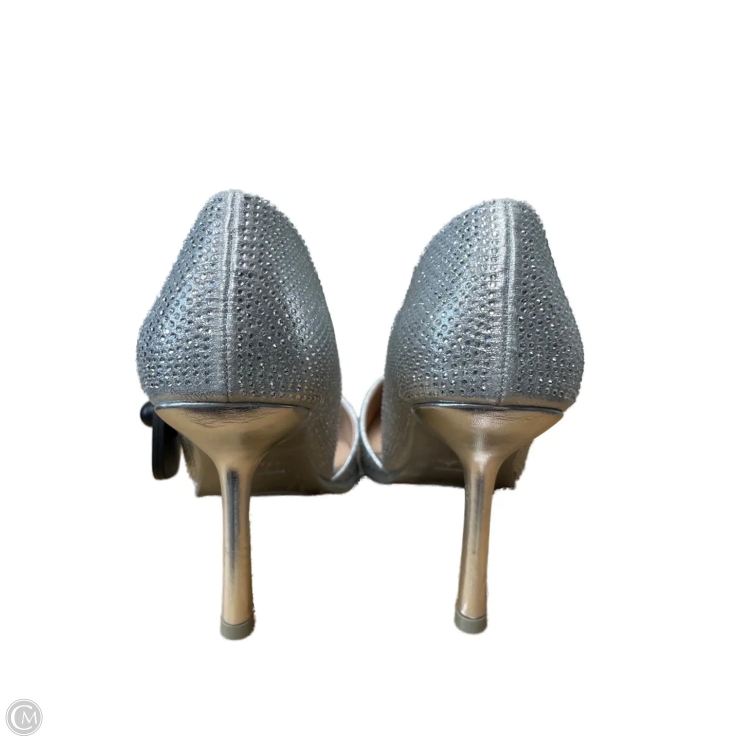 Shoes Heels Stiletto By Mia In Silver, Size: 8