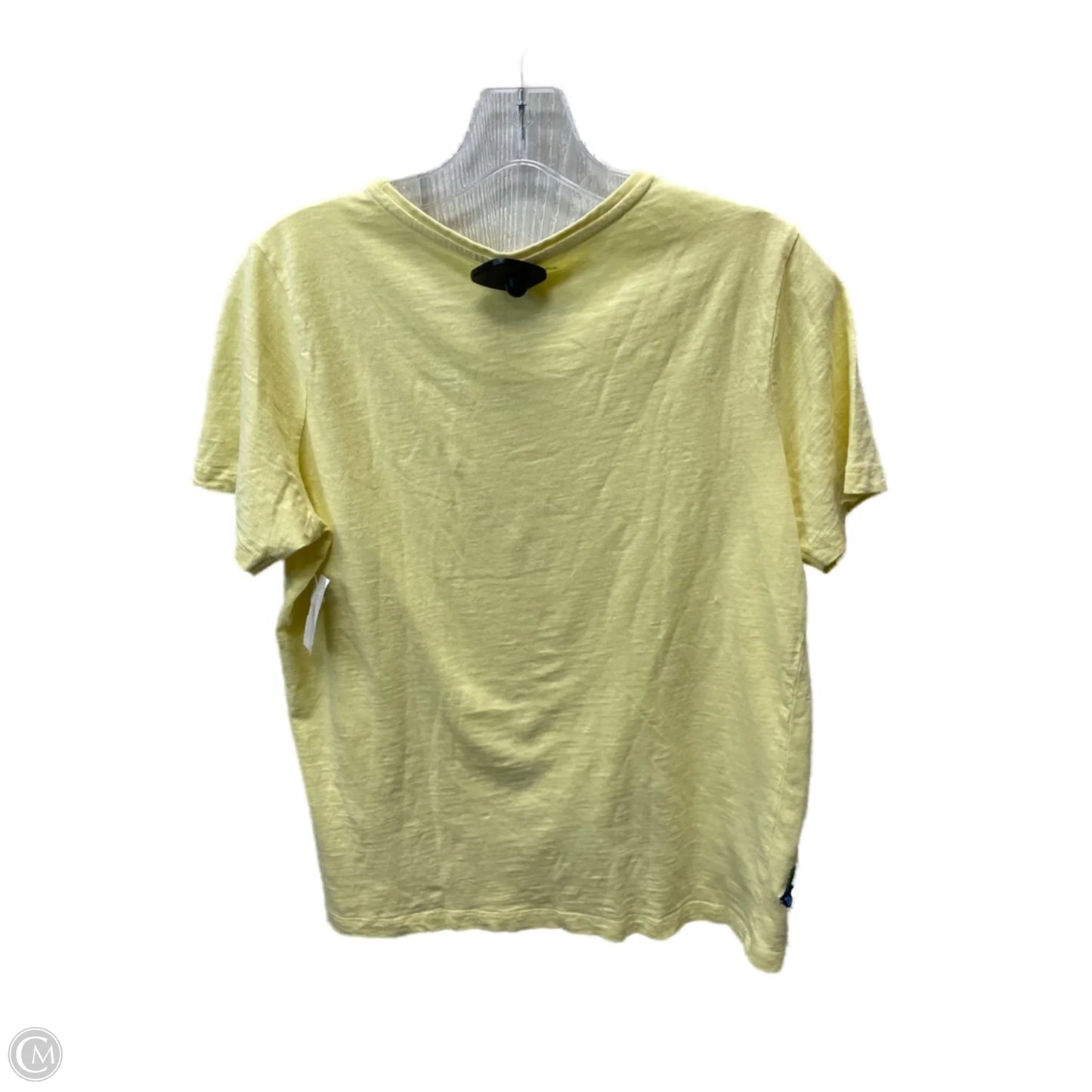Top Short Sleeve By Laura Scott In Yellow, Size: M
