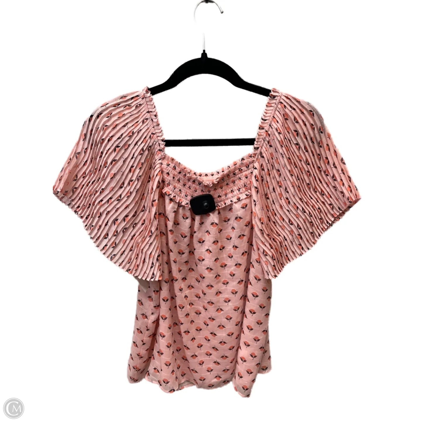Top Short Sleeve By Ann Taylor In Floral Print, Size: S