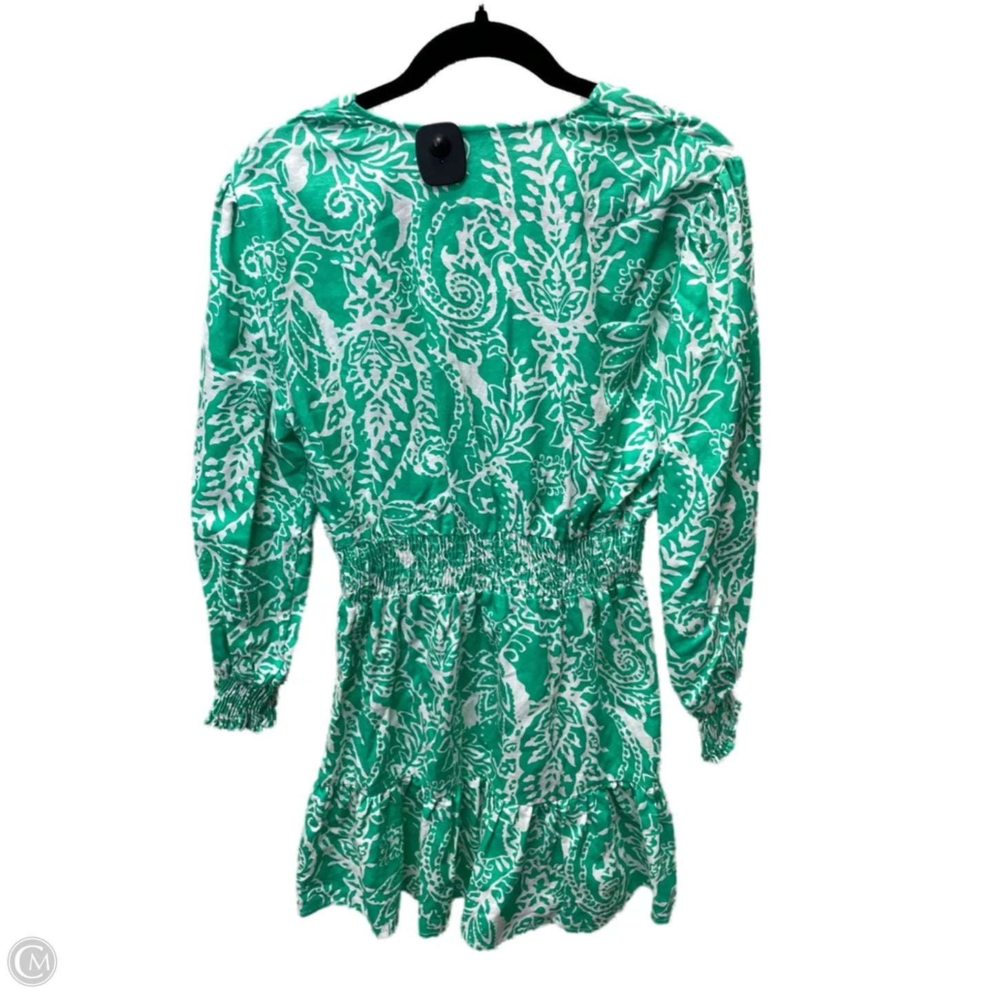 Dress Casual Short By Zara In Green & White, Size: L