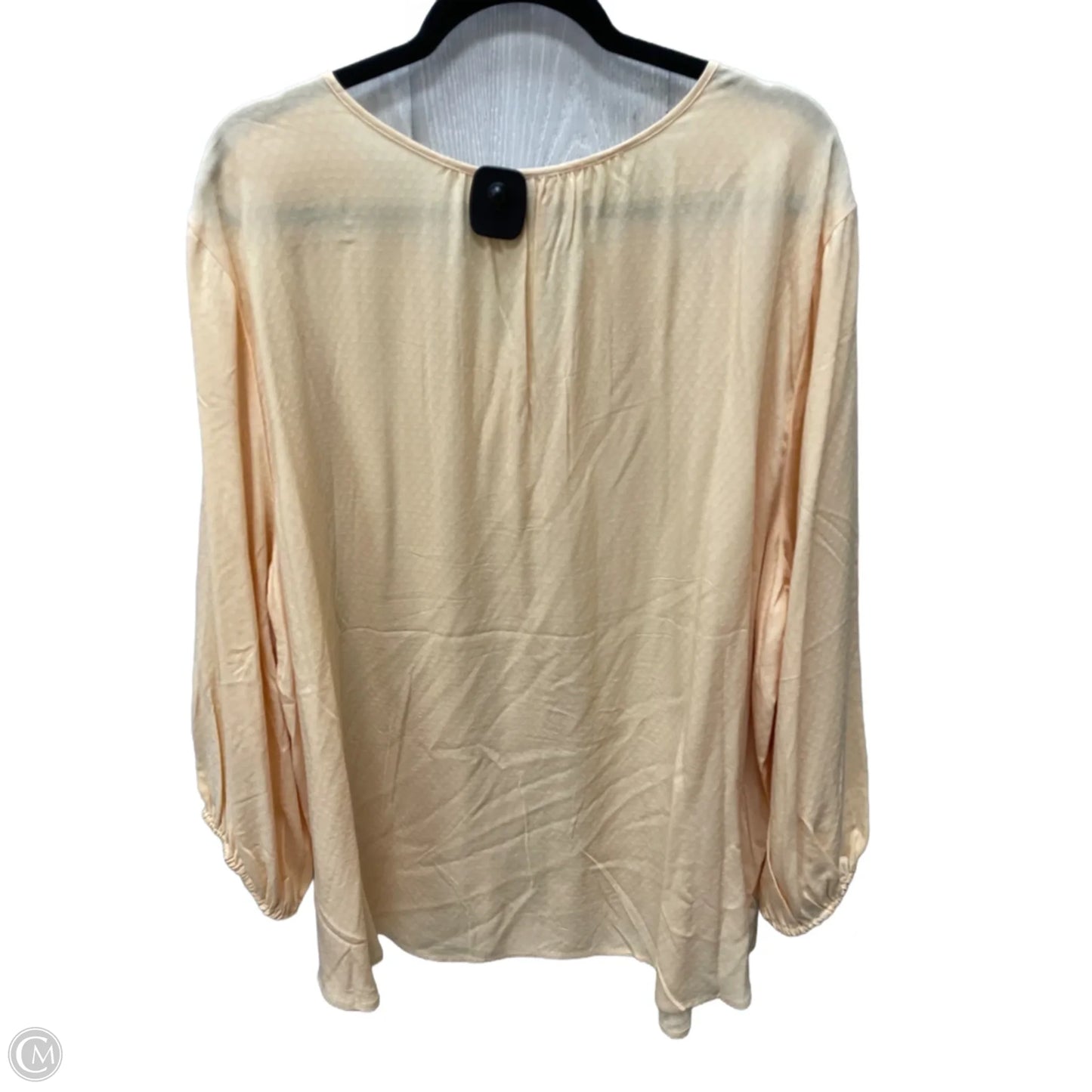 Top 3/4 Sleeve By Liz Claiborne In Tan, Size: 3x