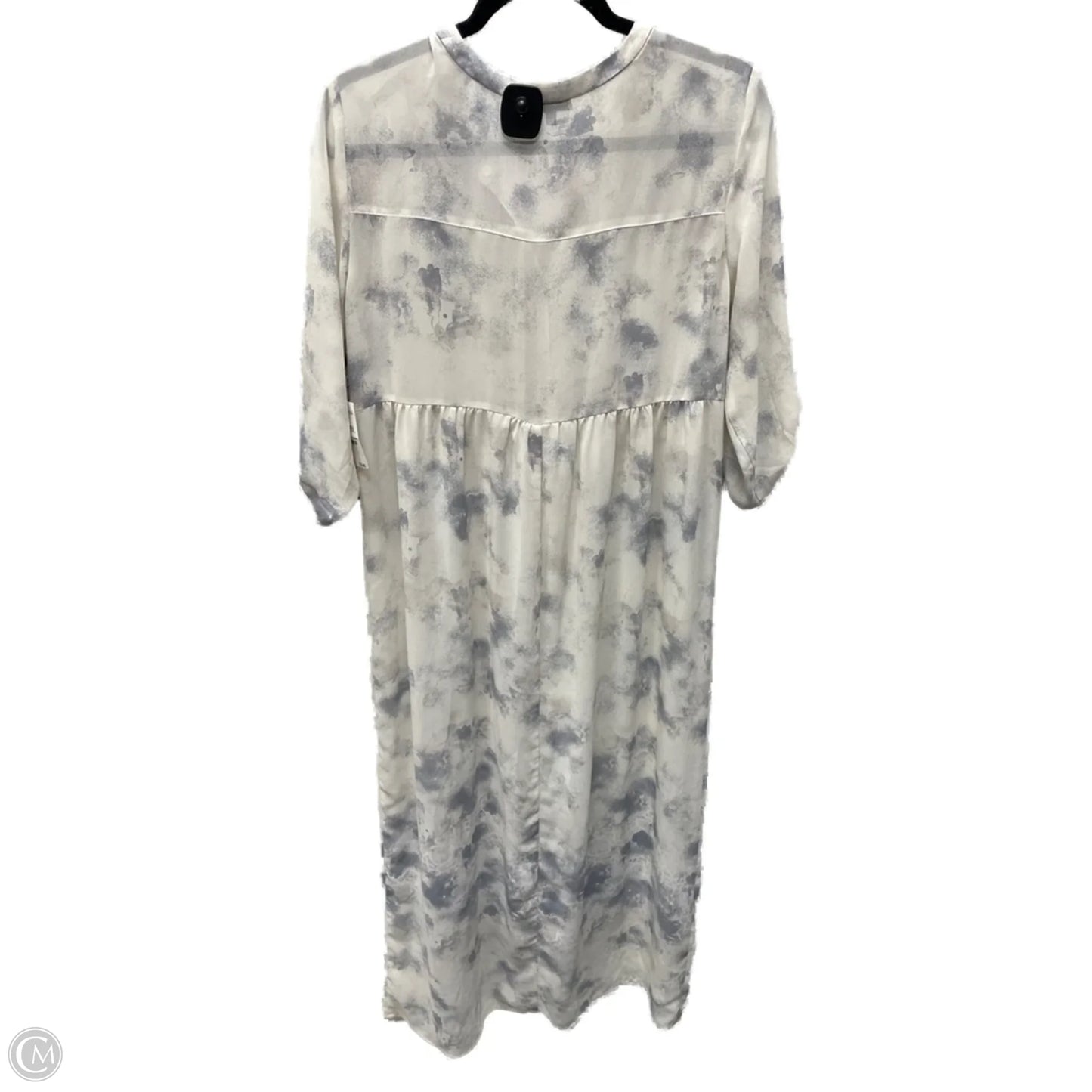 Dress Casual Maxi By tildon In Blue & Cream, Size: L