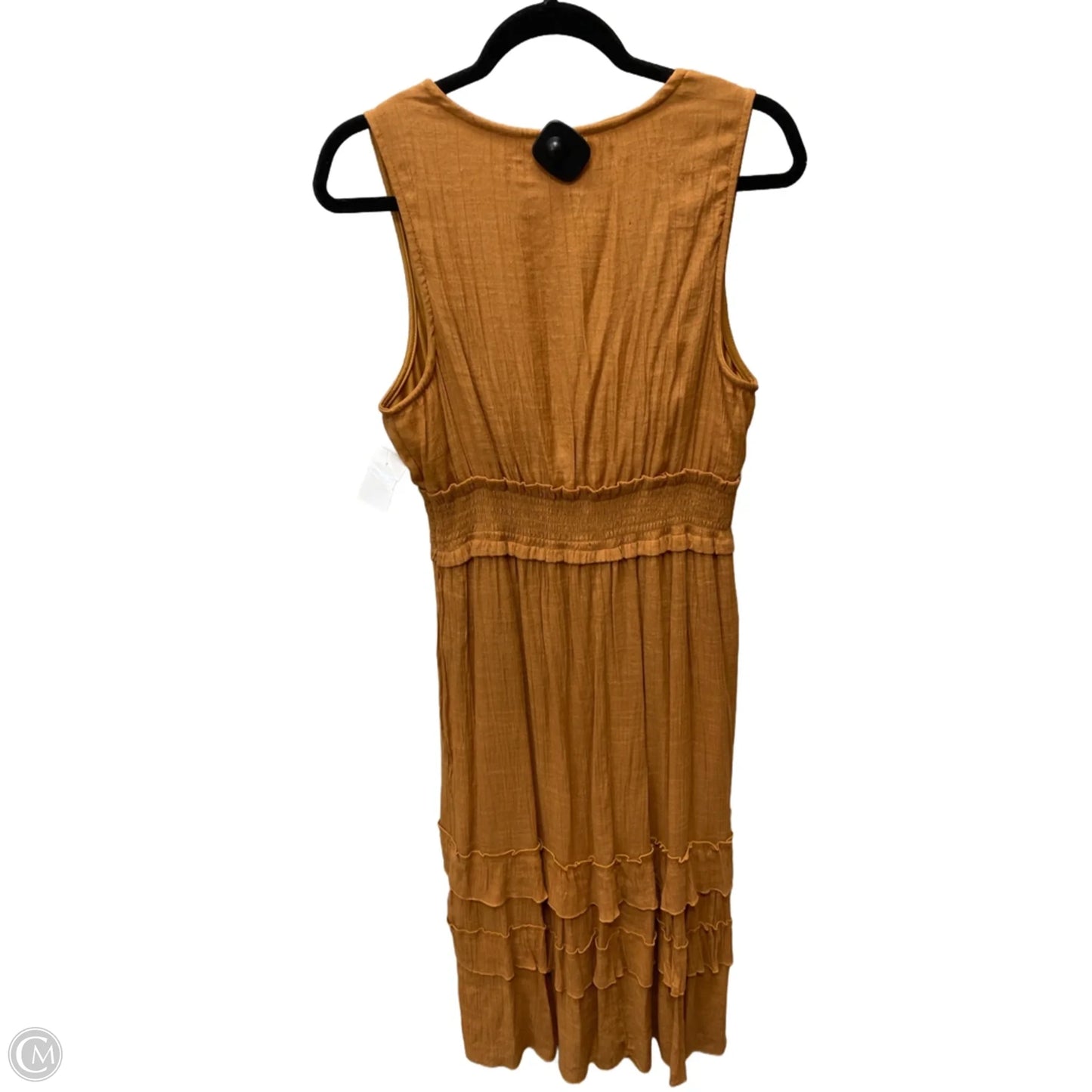 Dress Casual Maxi By Clothes Mentor In Tan, Size: 1x