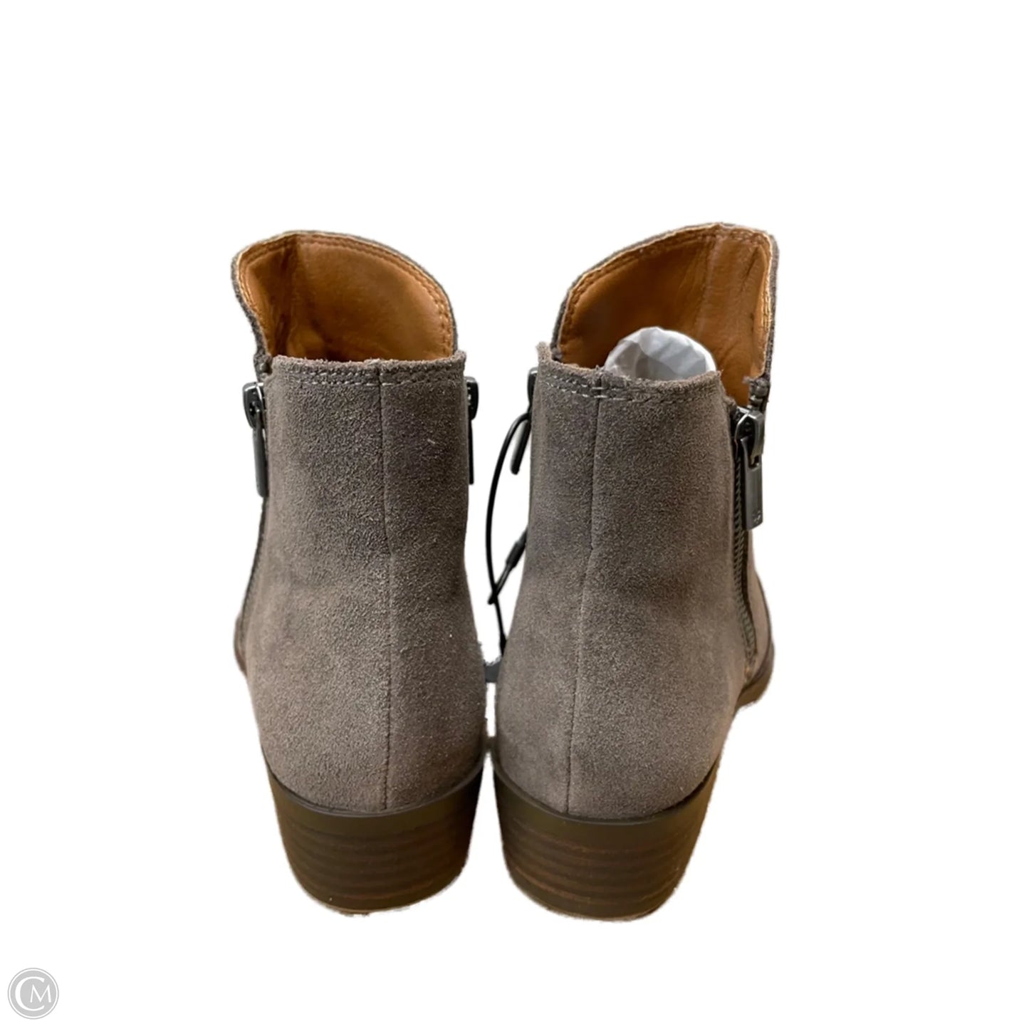 Boots Ankle Heels By Lucky Brand In Grey, Size: 6