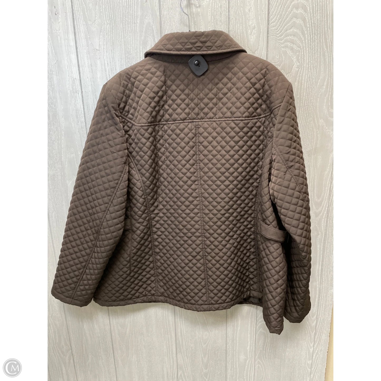 Coat Parka By Gallery In Brown, Size: 2x