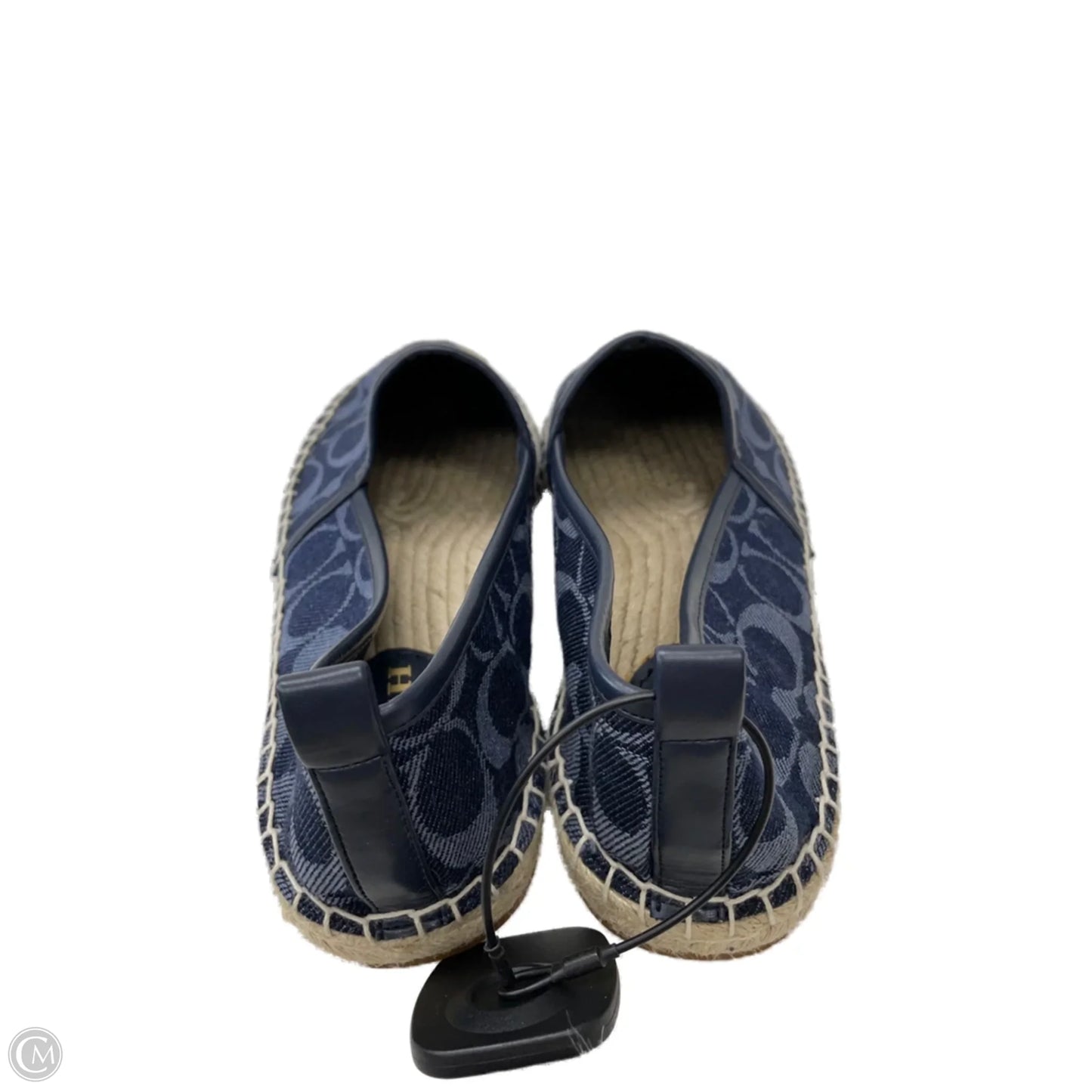 Shoes Designer By Coach In Blue & Tan, Size: 10