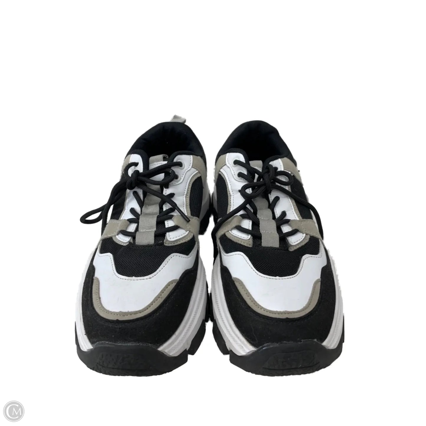 Shoes Athletic By Clothes Mentor In Black & White, Size: 10