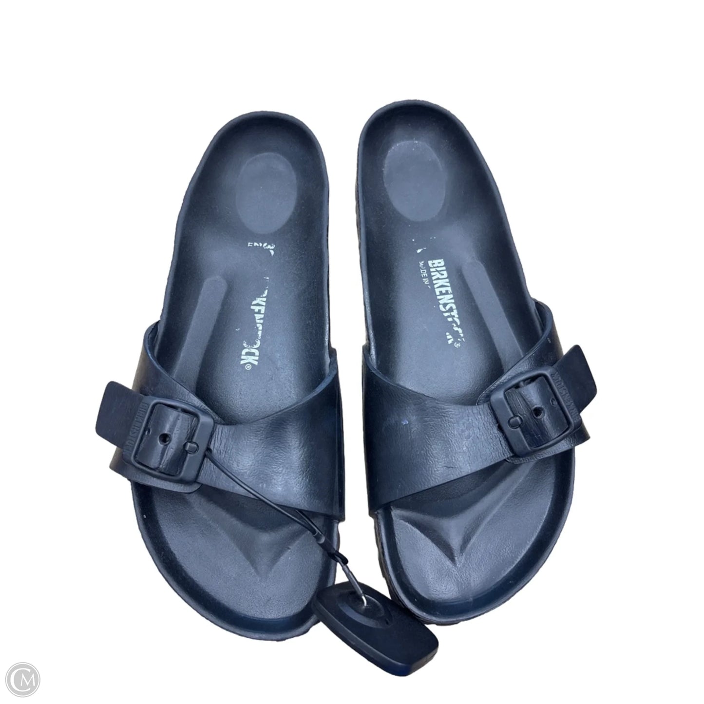 Sandals Flats By Birkenstock In Black, Size: 8.5