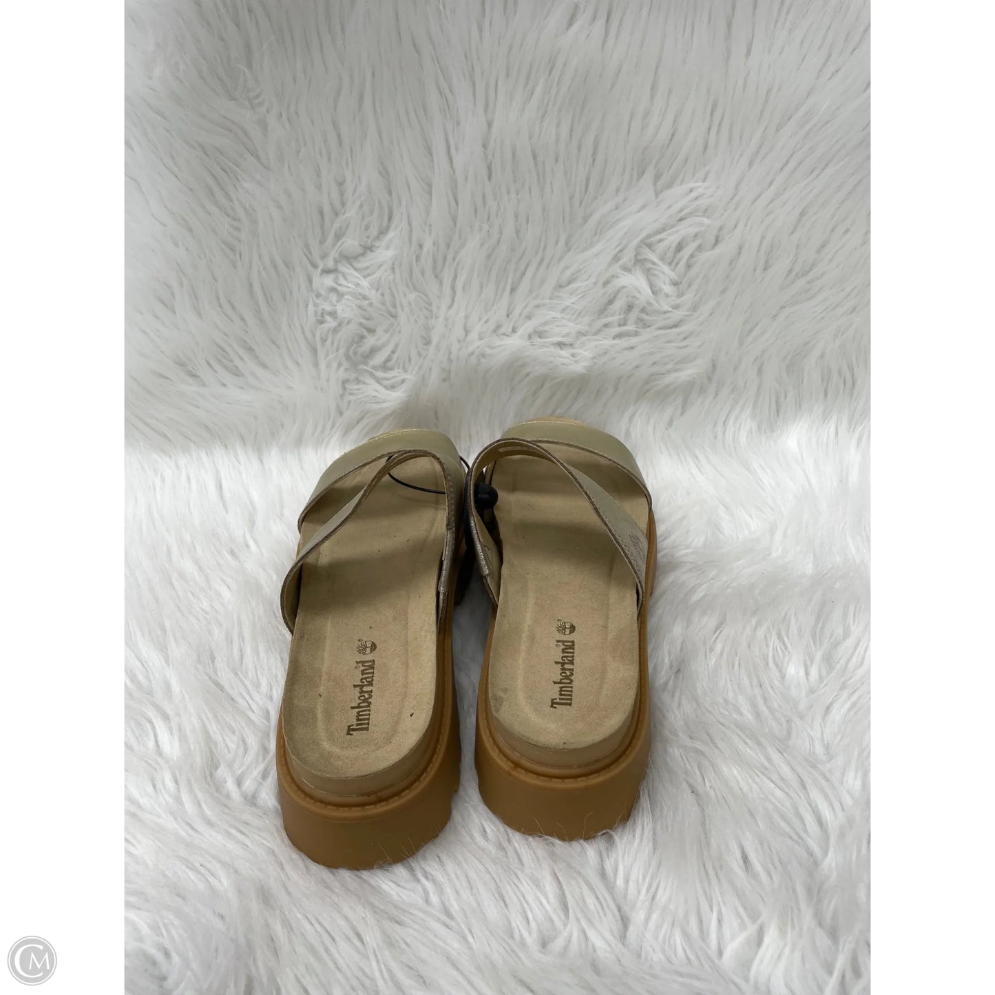 Sandals Flats By Timberland In Gold & Tan, Size: 10