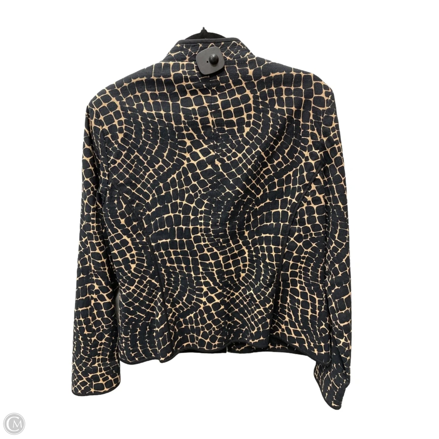 Blazer By Maggy London In Black & Gold, Size: L