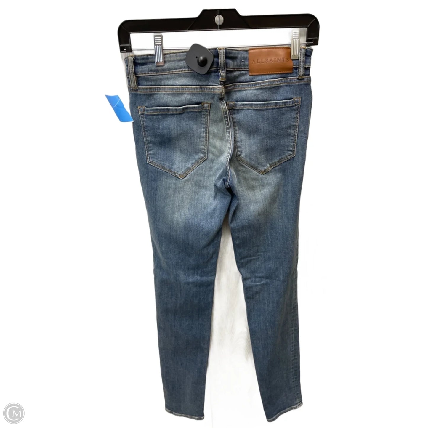 Jeans Designer By All Saints In Blue Denim, Size: 4