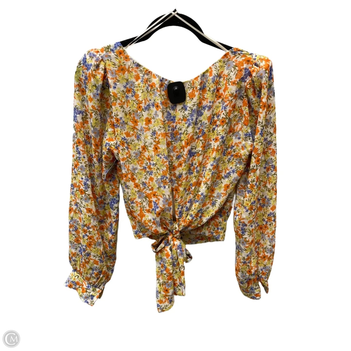 Blouse Long Sleeve By Astr The Label In Floral Print, Size: M