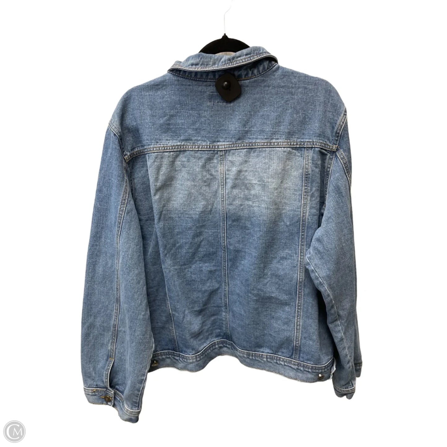 Jacket Denim By Clothes Mentor In Blue Denim, Size: 3x