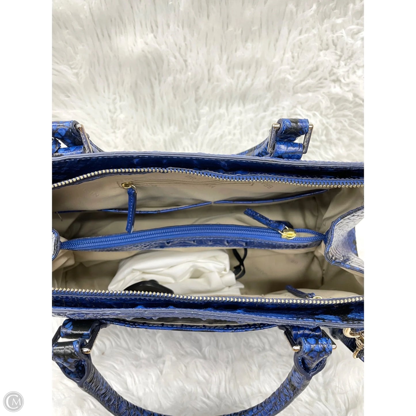 Handbag Designer By Brahmin, Size: Large