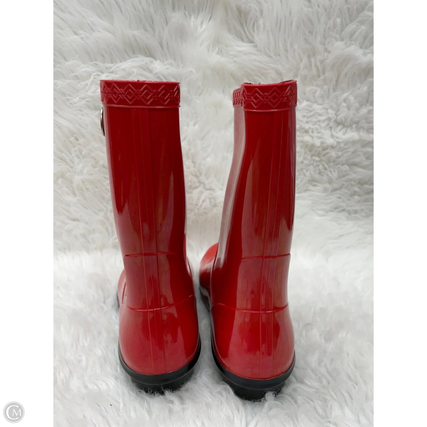 Boots Designer By Ugg In Red, Size: 9