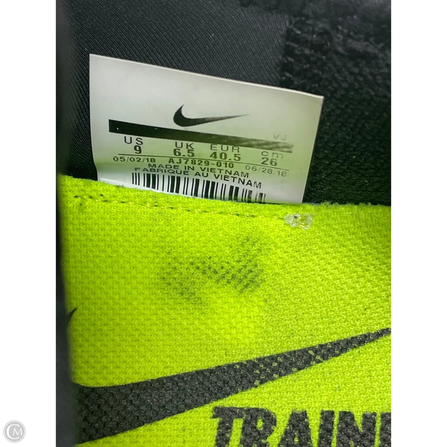 Shoes Athletic By Nike In Black, Size: 9