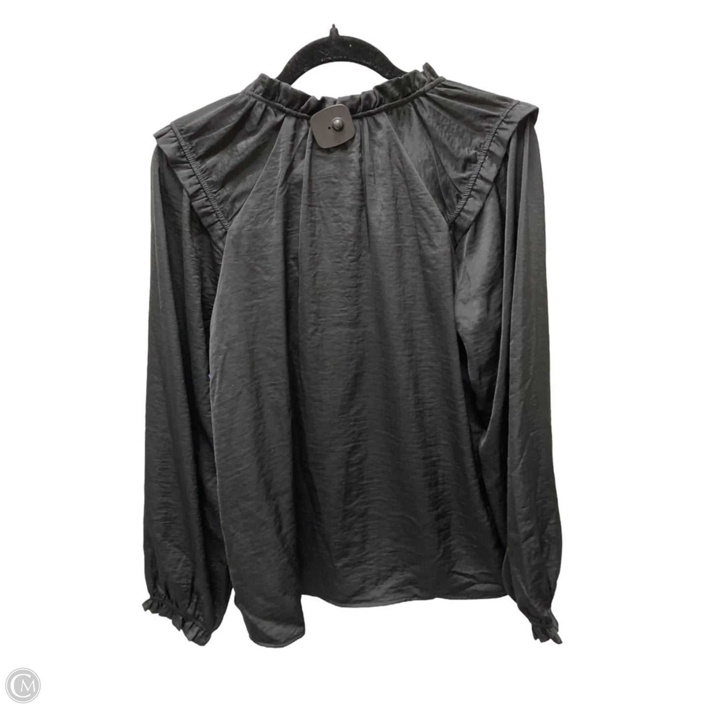 Top Long Sleeve By Knox Rose In Black, Size: M
