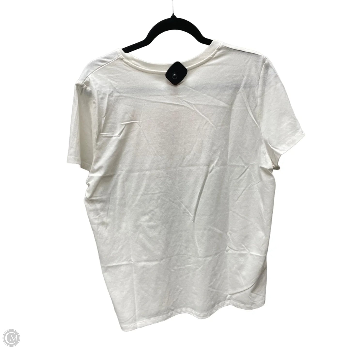 Top Short Sleeve By Clothes Mentor In Cream, Size: 2x