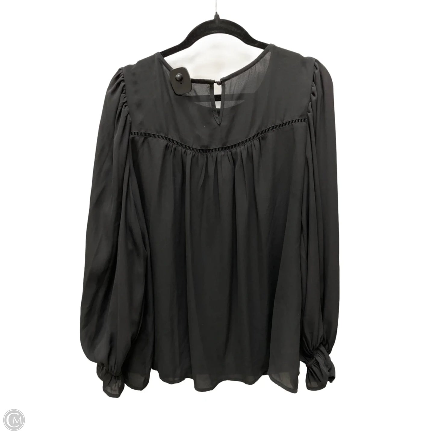Top Long Sleeve By Clothes Mentor In Black, Size: L