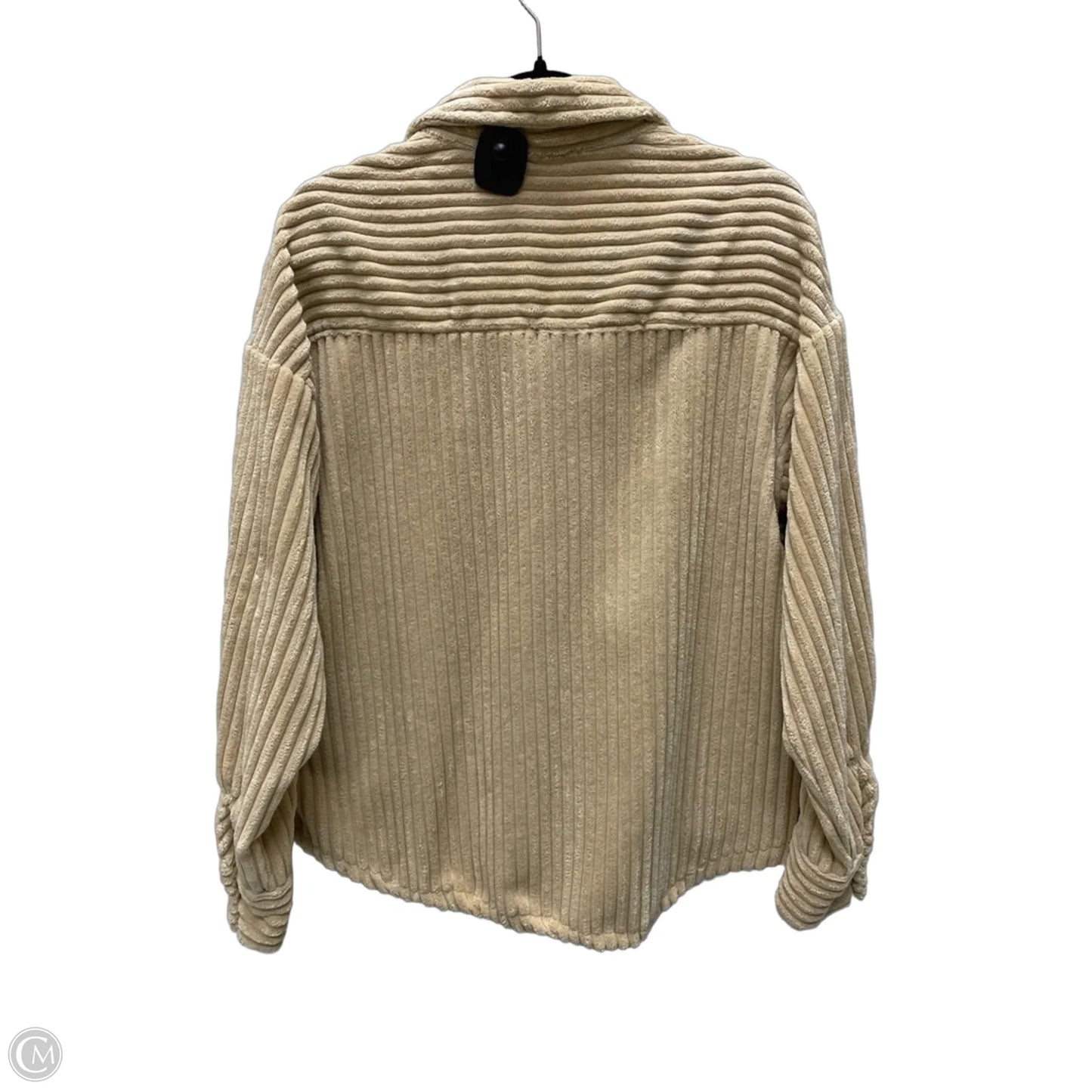 Jacket Shirt By New In In Tan, Size: S