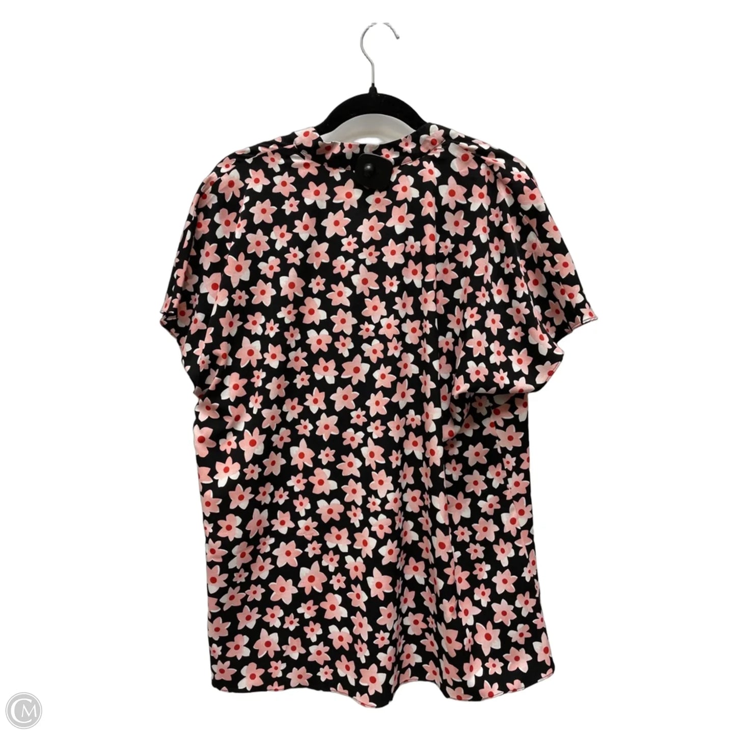 Top Short Sleeve By Cabi In Floral Print, Size: M