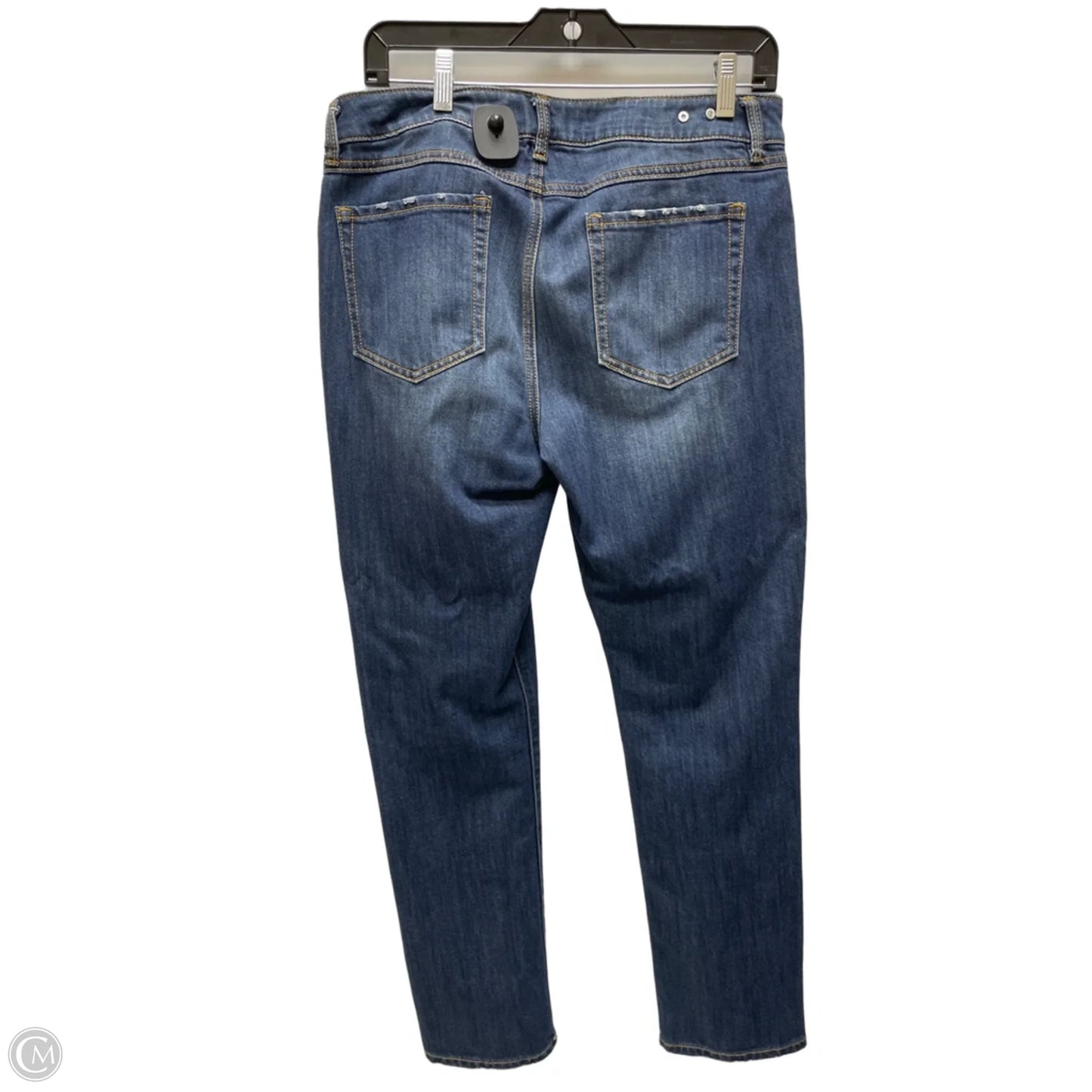 Jeans Straight By Cabi In Blue Denim, Size: 10