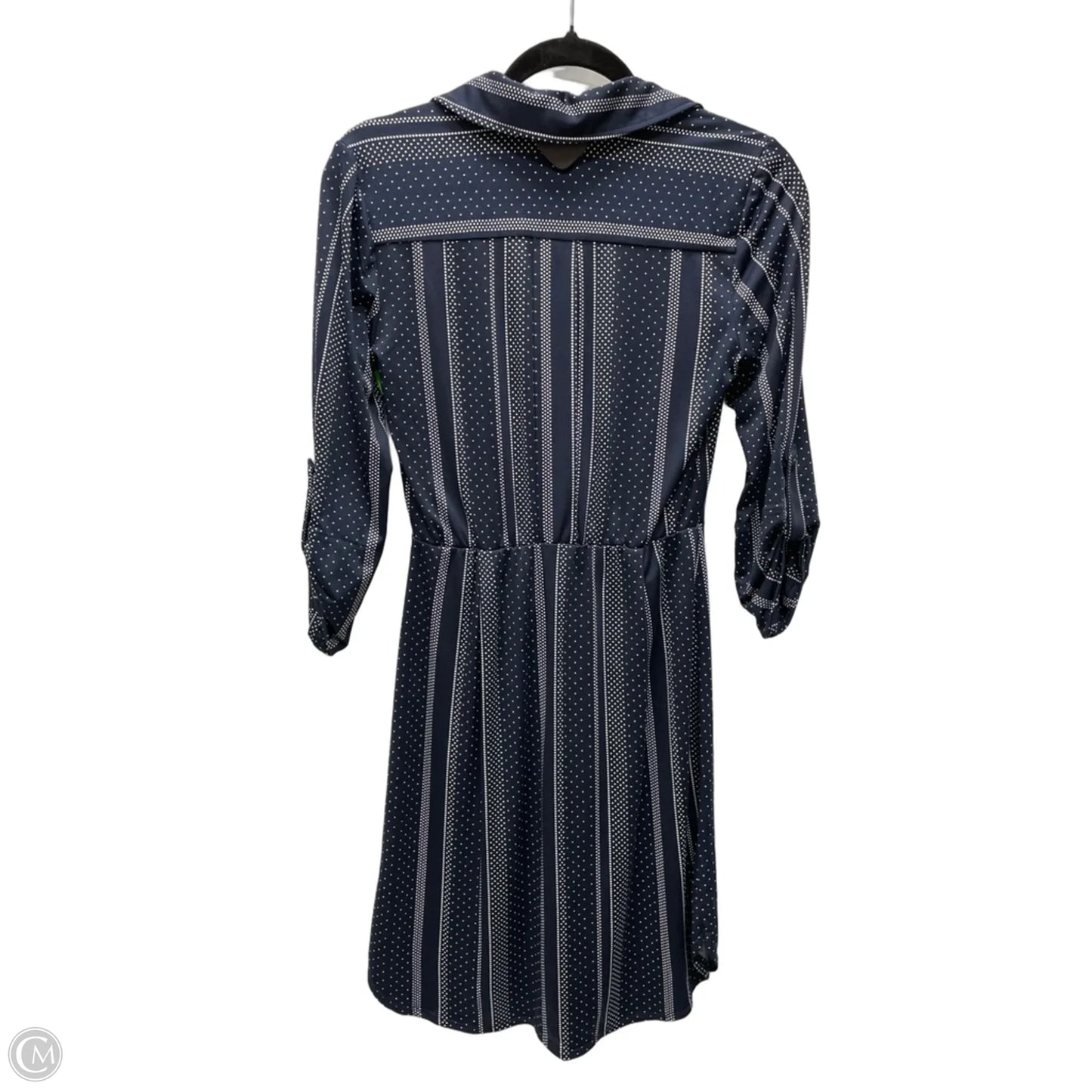 Dress Casual Short By Emma And Michele In Blue & White, Size: Sp