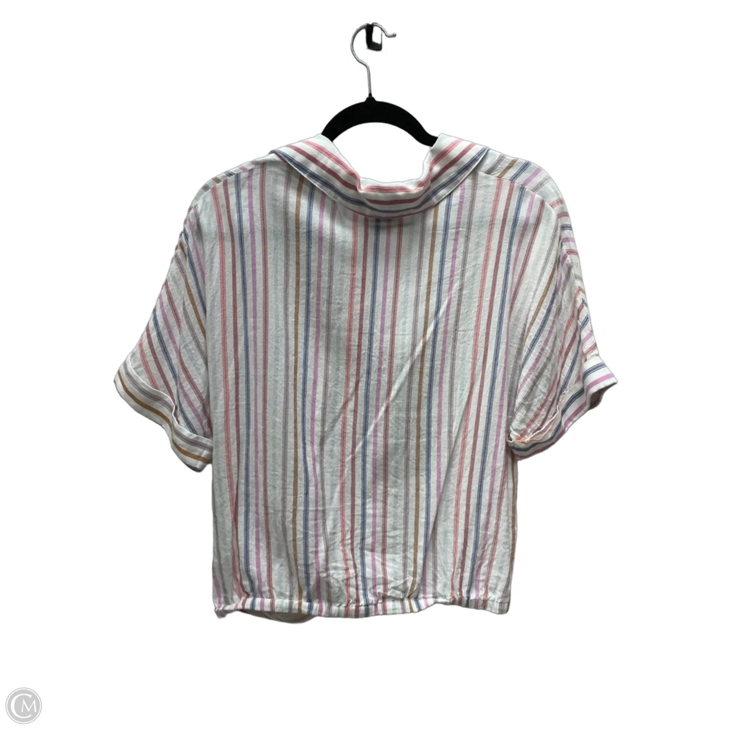 Top Short Sleeve By Fate In Striped Pattern, Size: S