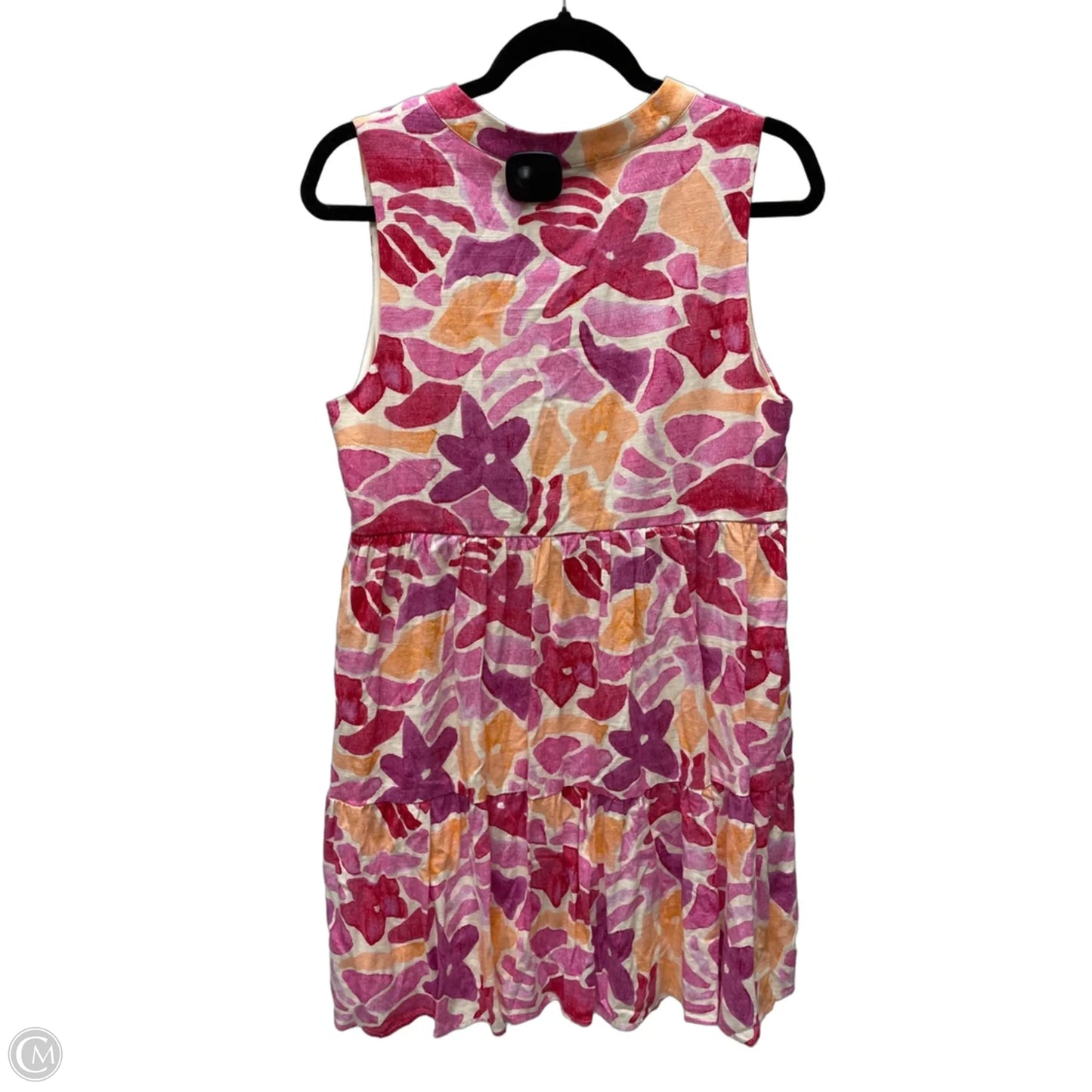 Dress Casual Short By Gilli In Orange & Pink, Size: M