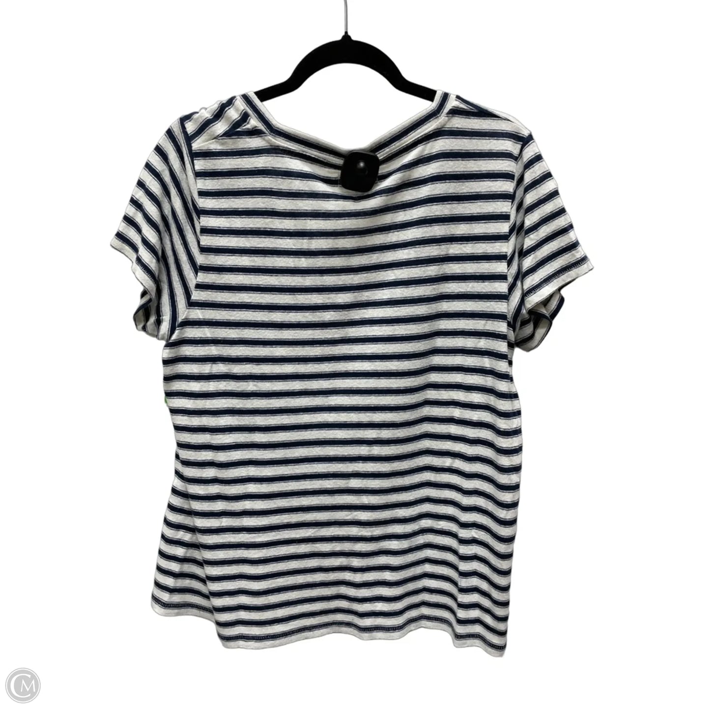 Top Short Sleeve By Madewell In Striped Pattern, Size: Xl