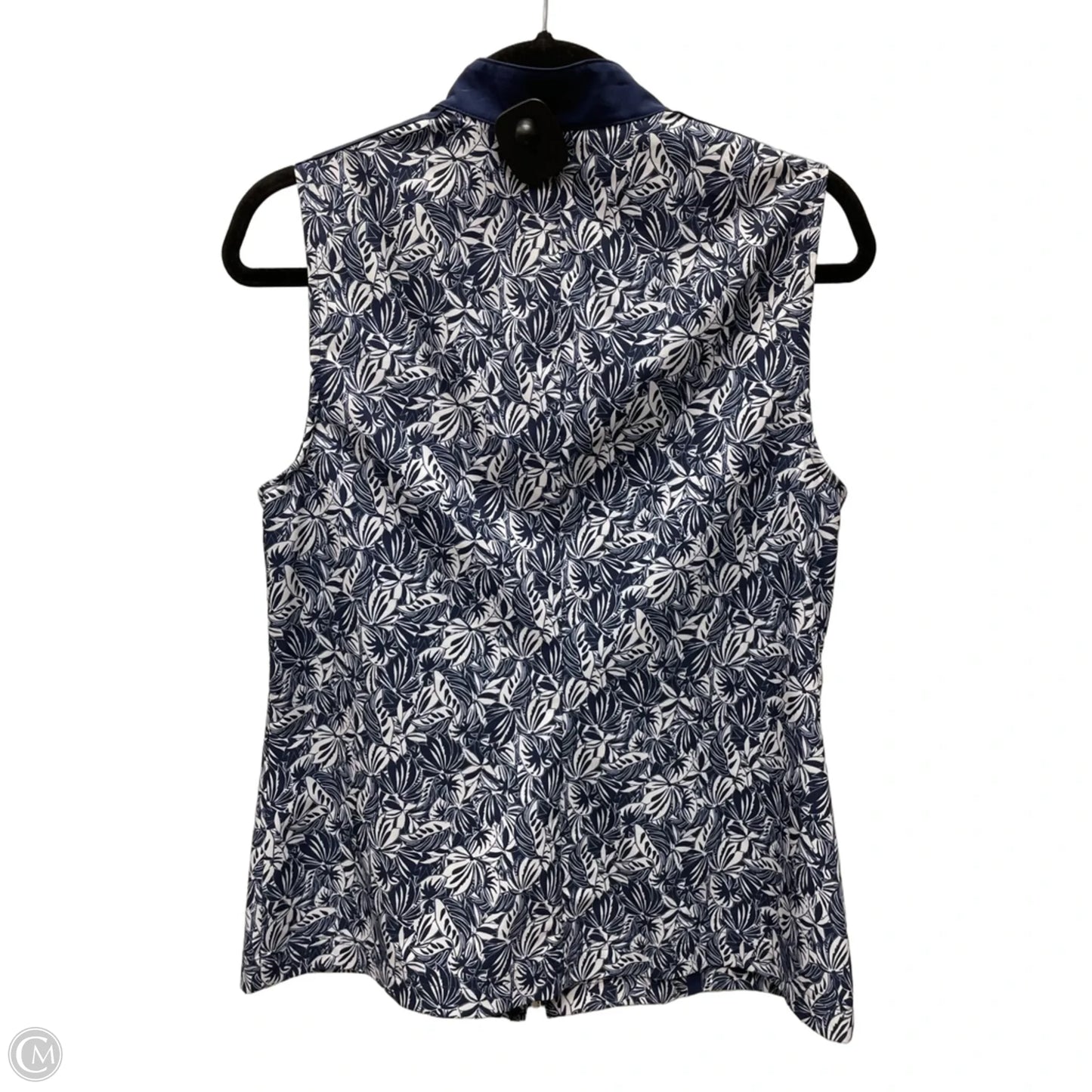 Vest Other By Chicos In Blue & White, Size: S