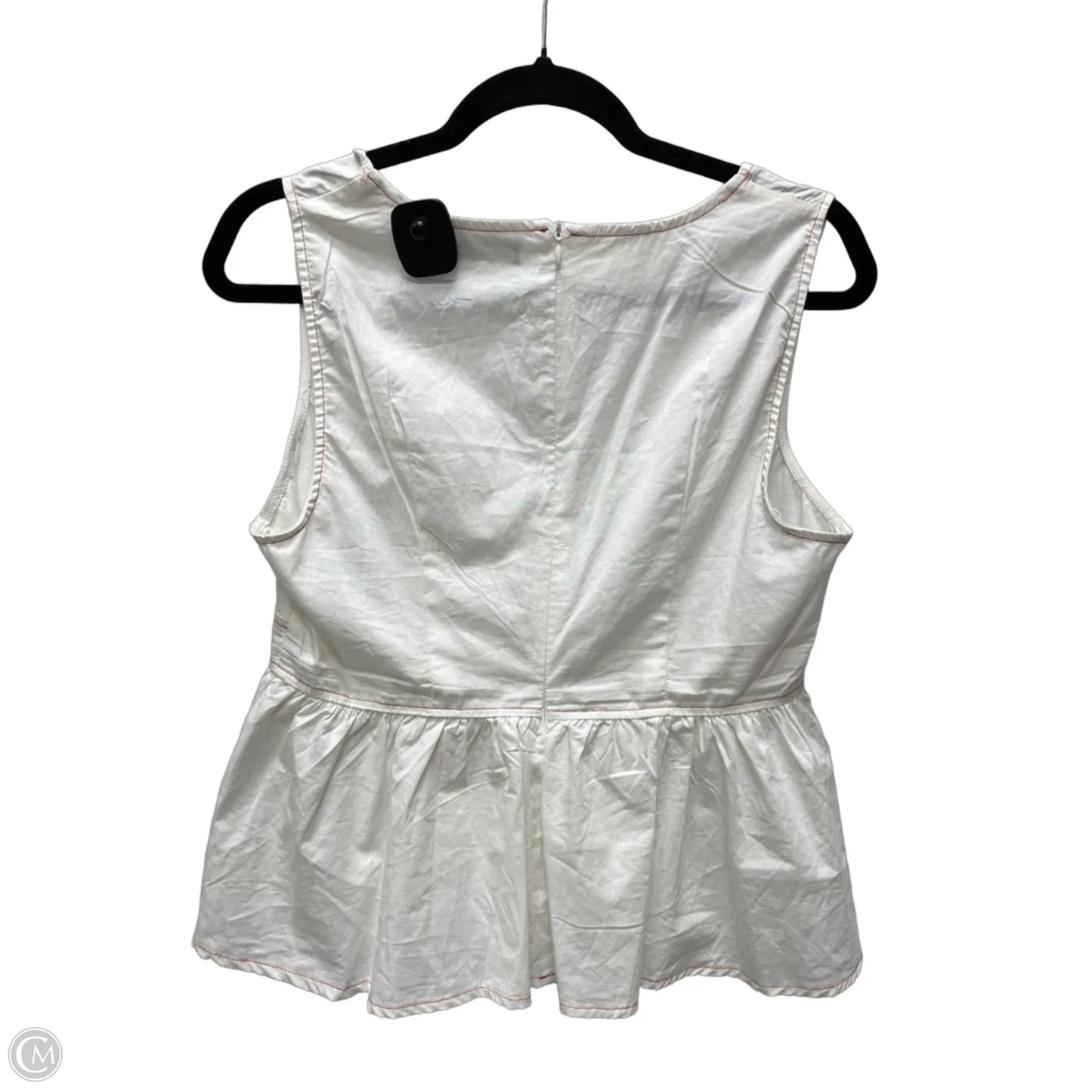Top Sleeveless By Clothes Mentor In Cream, Size: M