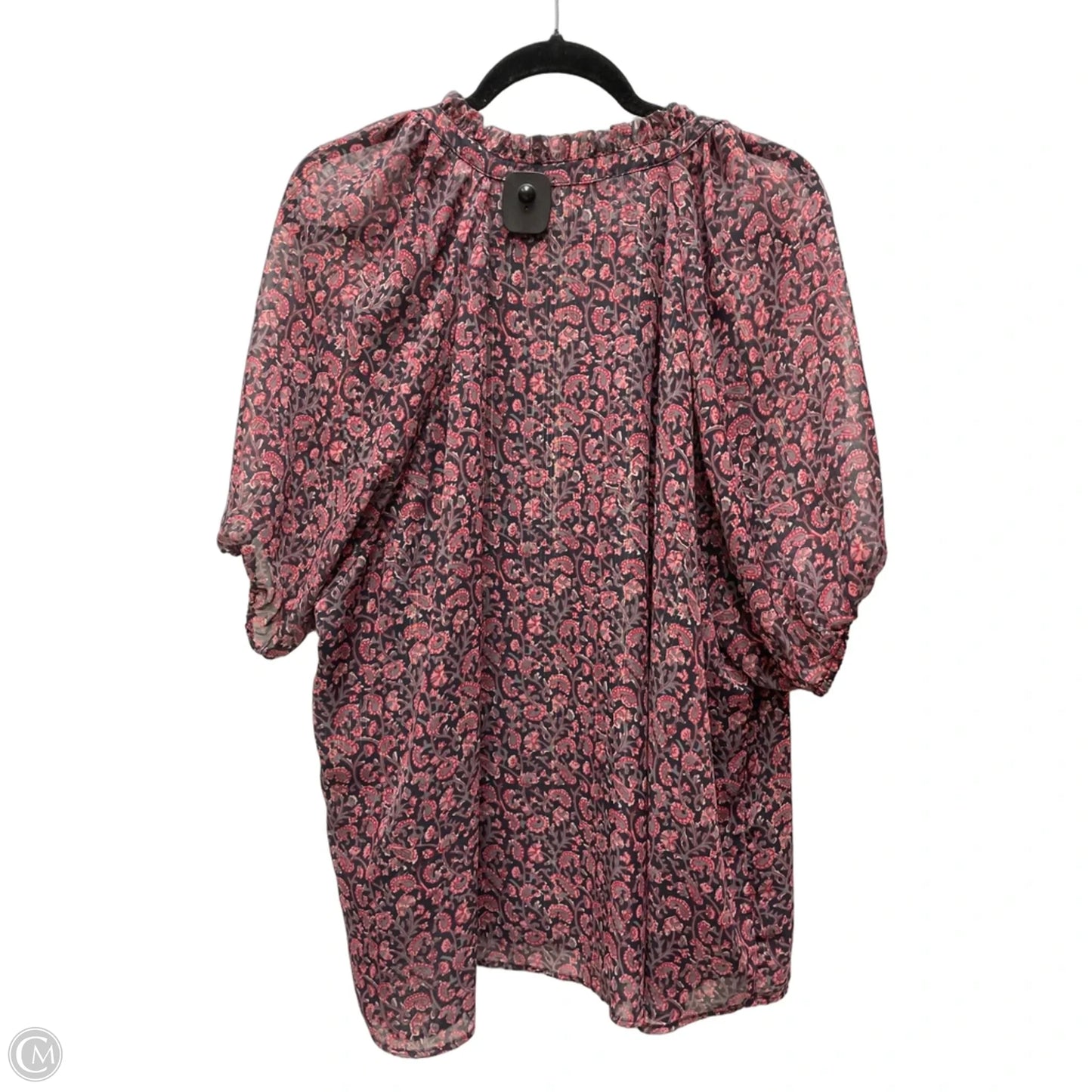 Top Short Sleeve By Philosophy In Paisley Print, Size: 2x