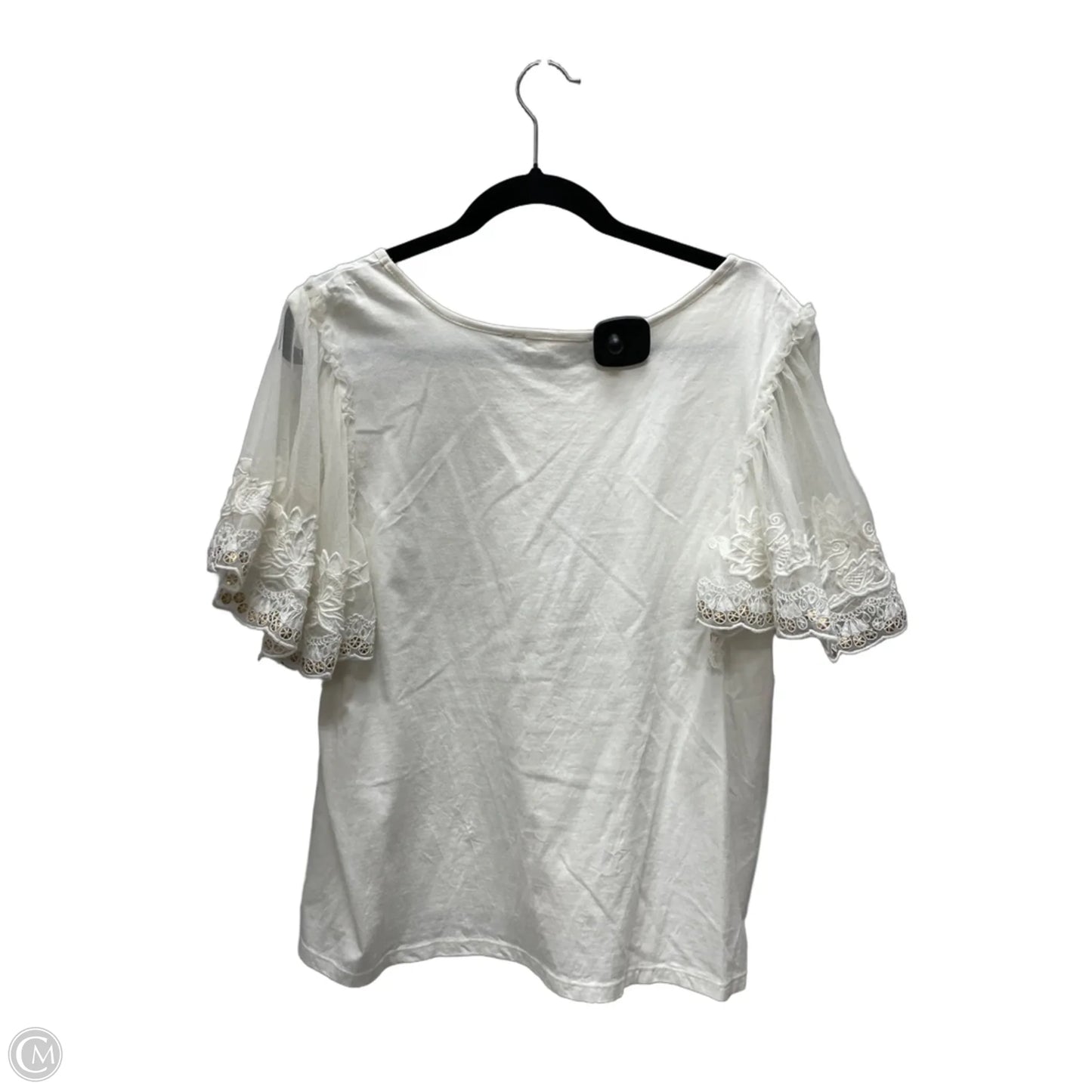 Top Short Sleeve By Forever That Girl In Cream, Size: Xl