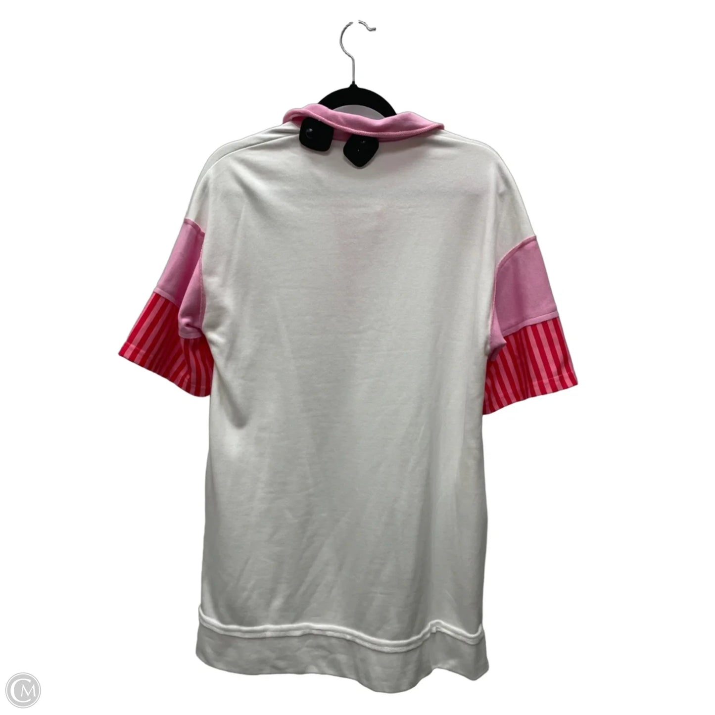 Dress Casual Short By Clothes Mentor In Pink & White, Size: S