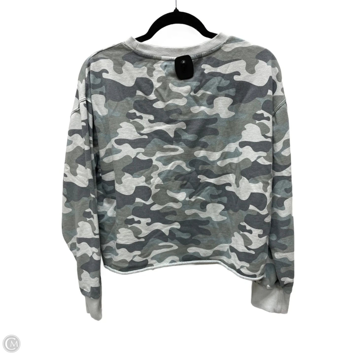 Top Long Sleeve By Spiritual Gangster In Camouflage Print, Size: L
