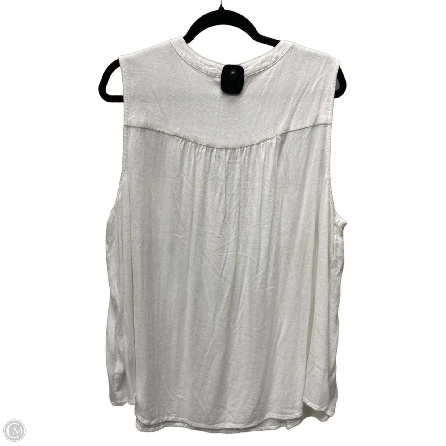 Top Sleeveless By Torrid In Cream, Size: 3x