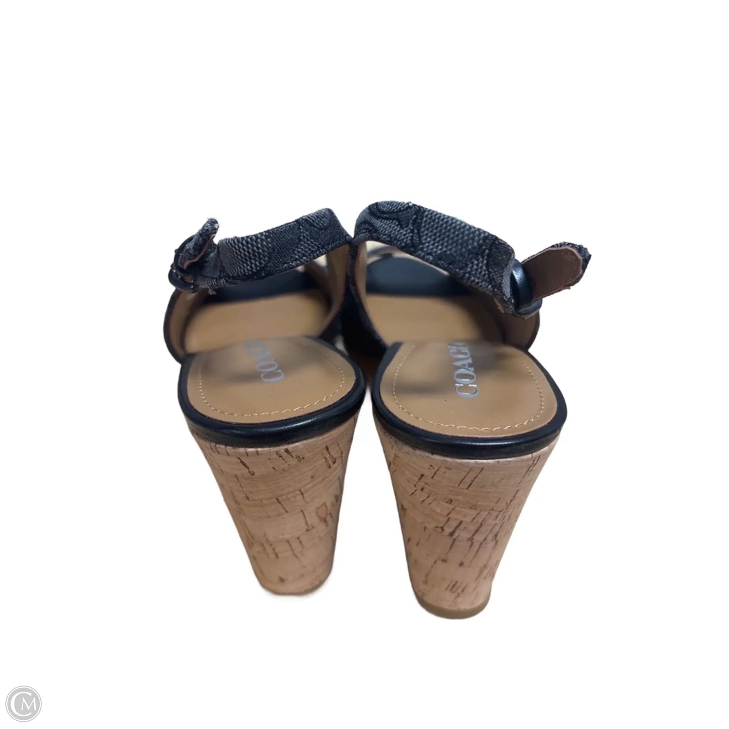 Sandals Designer By Coach In Brown & Grey, Size: 8.5