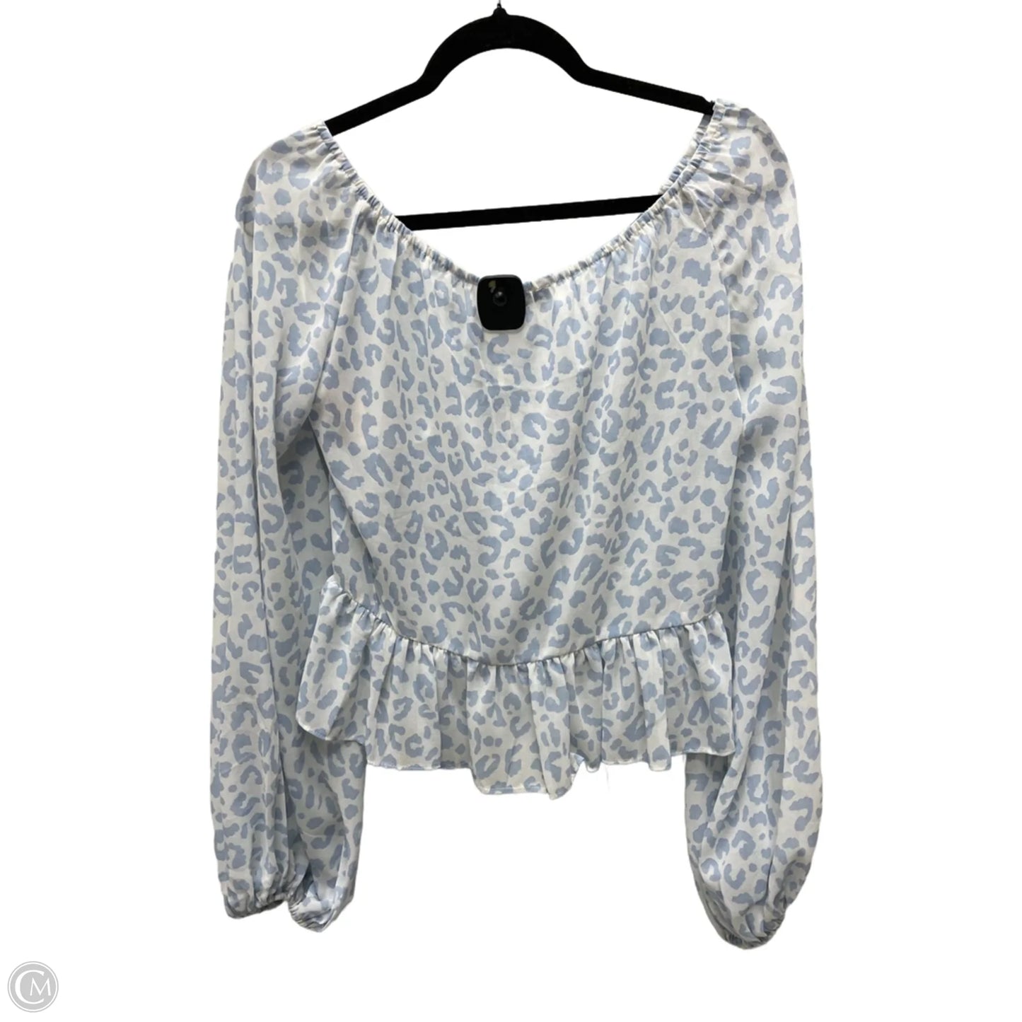 Blouse Long Sleeve By Olivaceous In Animal Print, Size: L