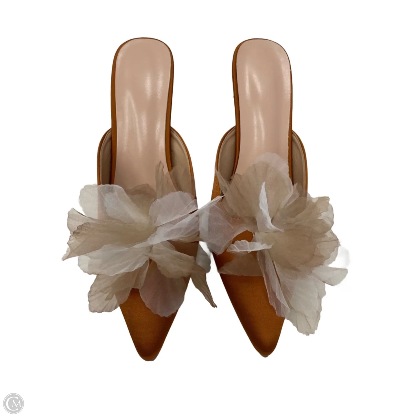 Shoes Heels Block By Clothes Mentor In Bronze, Size: 9