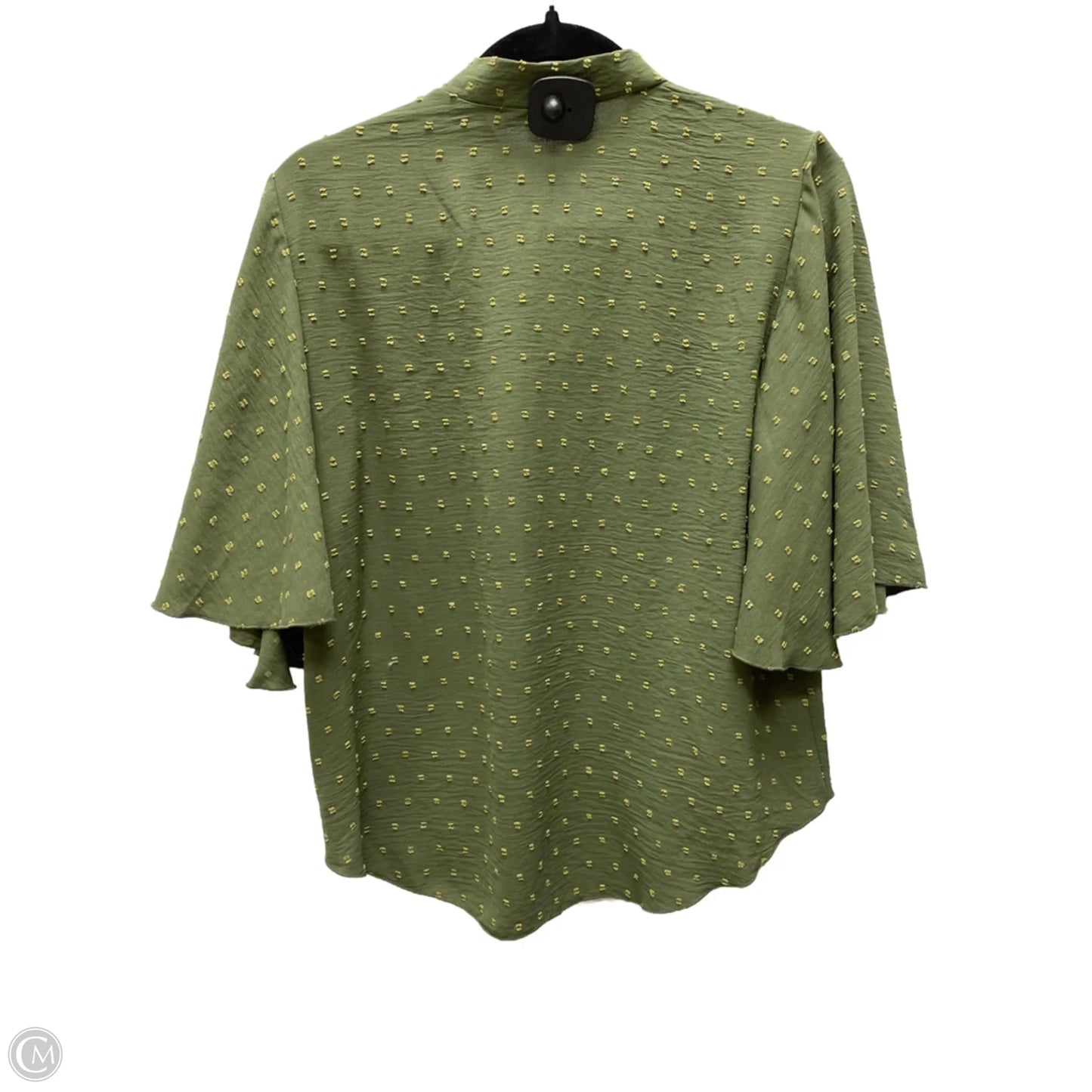 Top Short Sleeve By Kim & Cami In Green, Size: S