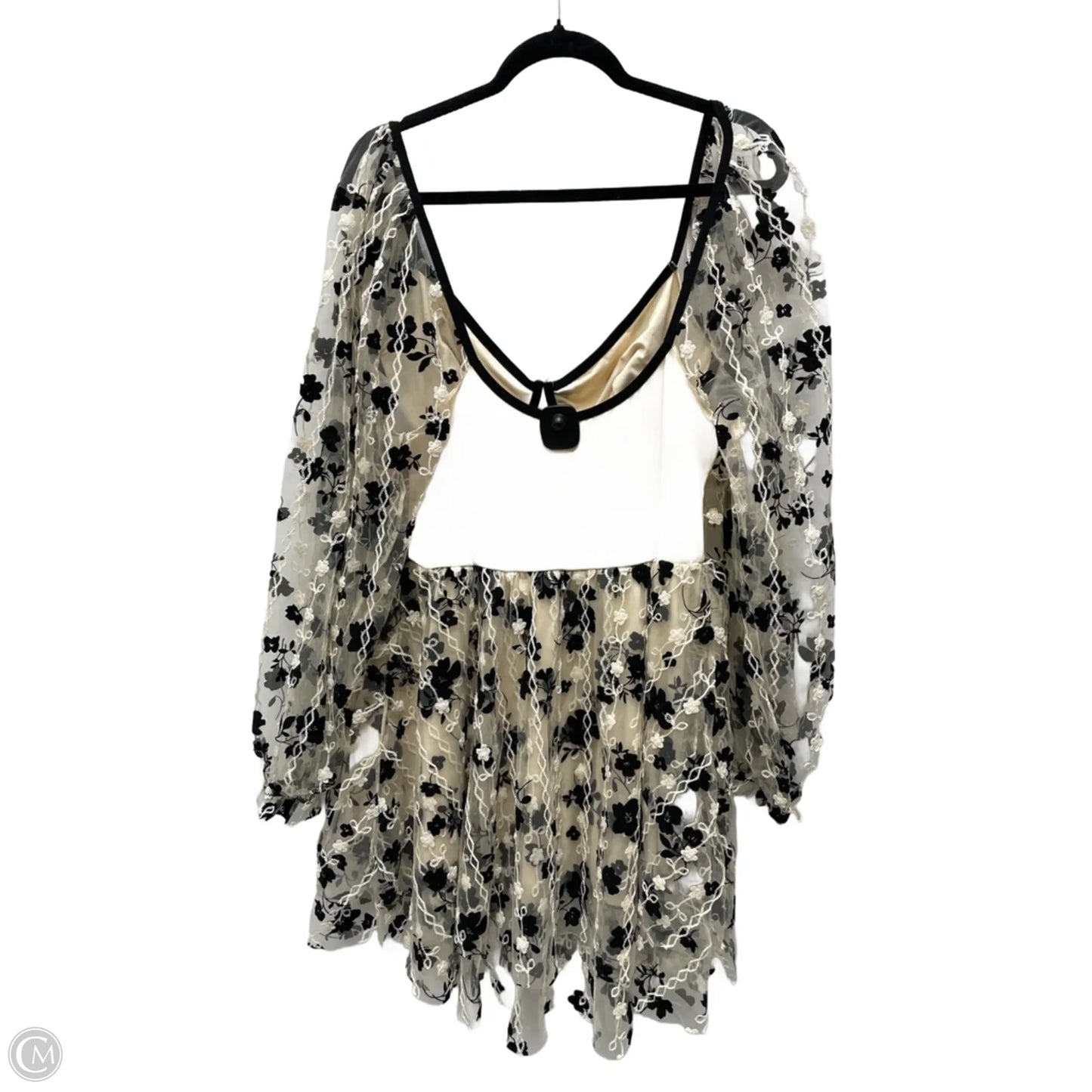 Dress Party Short By Clothes Mentor In Floral Print, Size: 3x