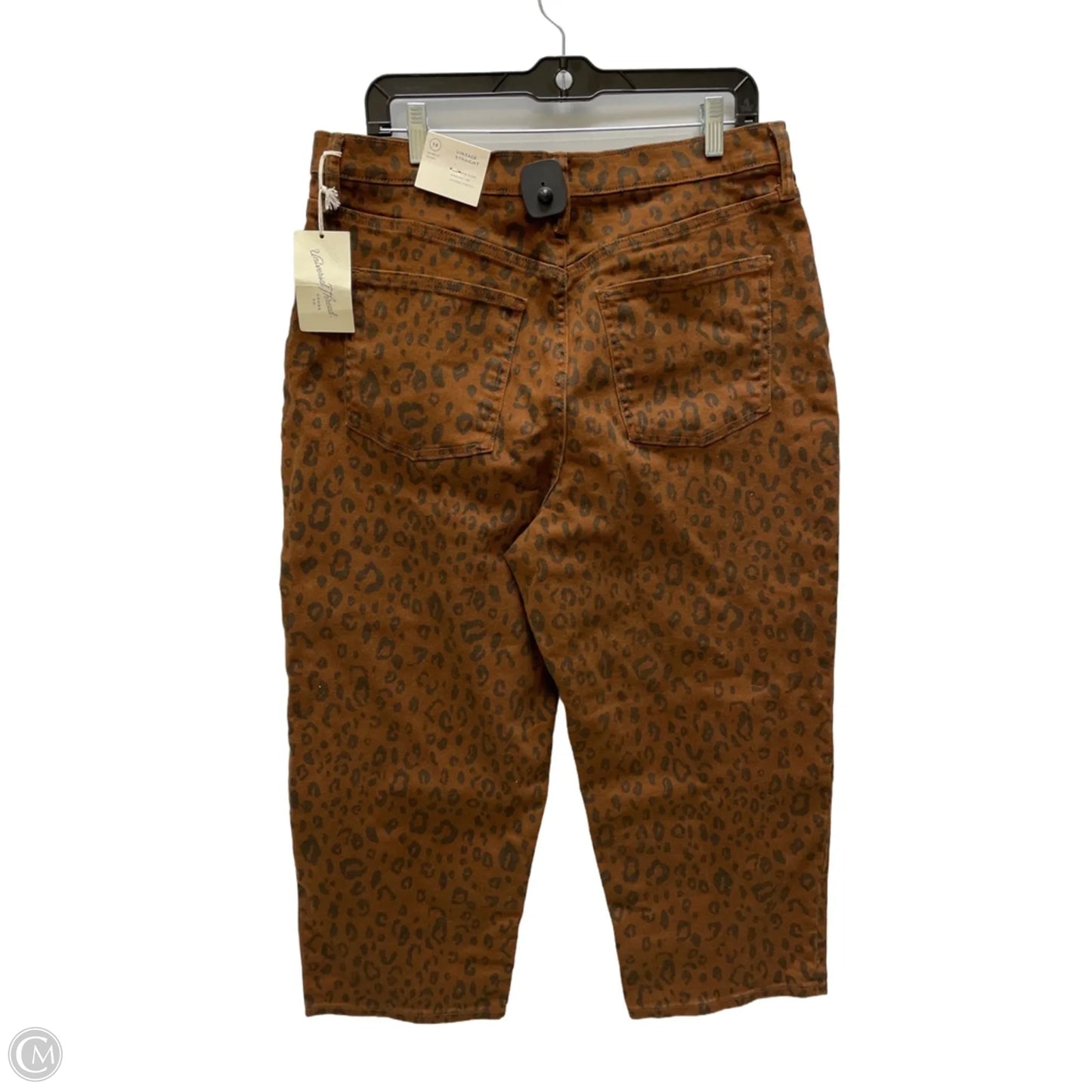 Jeans Cropped By Universal Thread In Animal Print, Size: 14