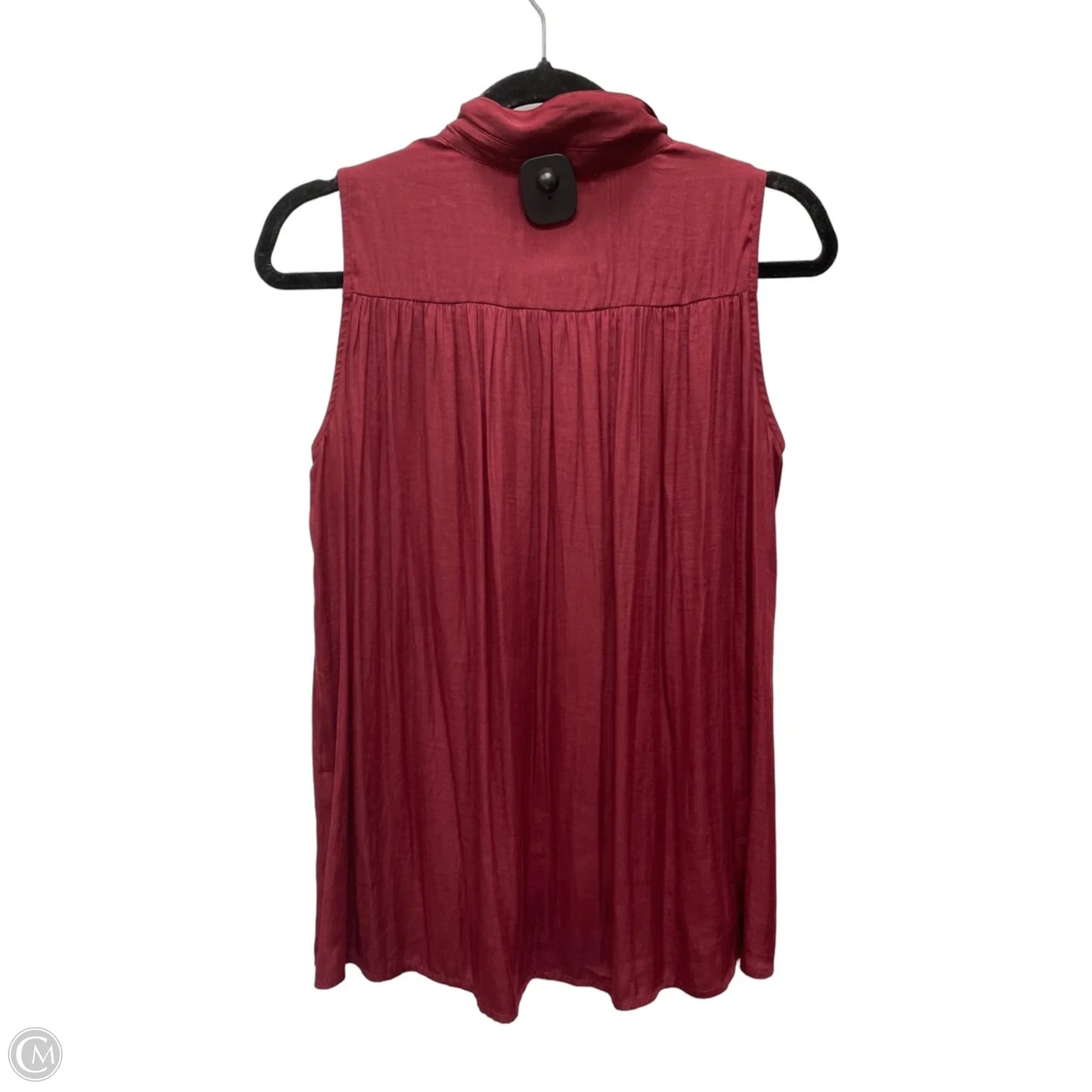 Blouse Sleeveless By Loft In Red, Size: S