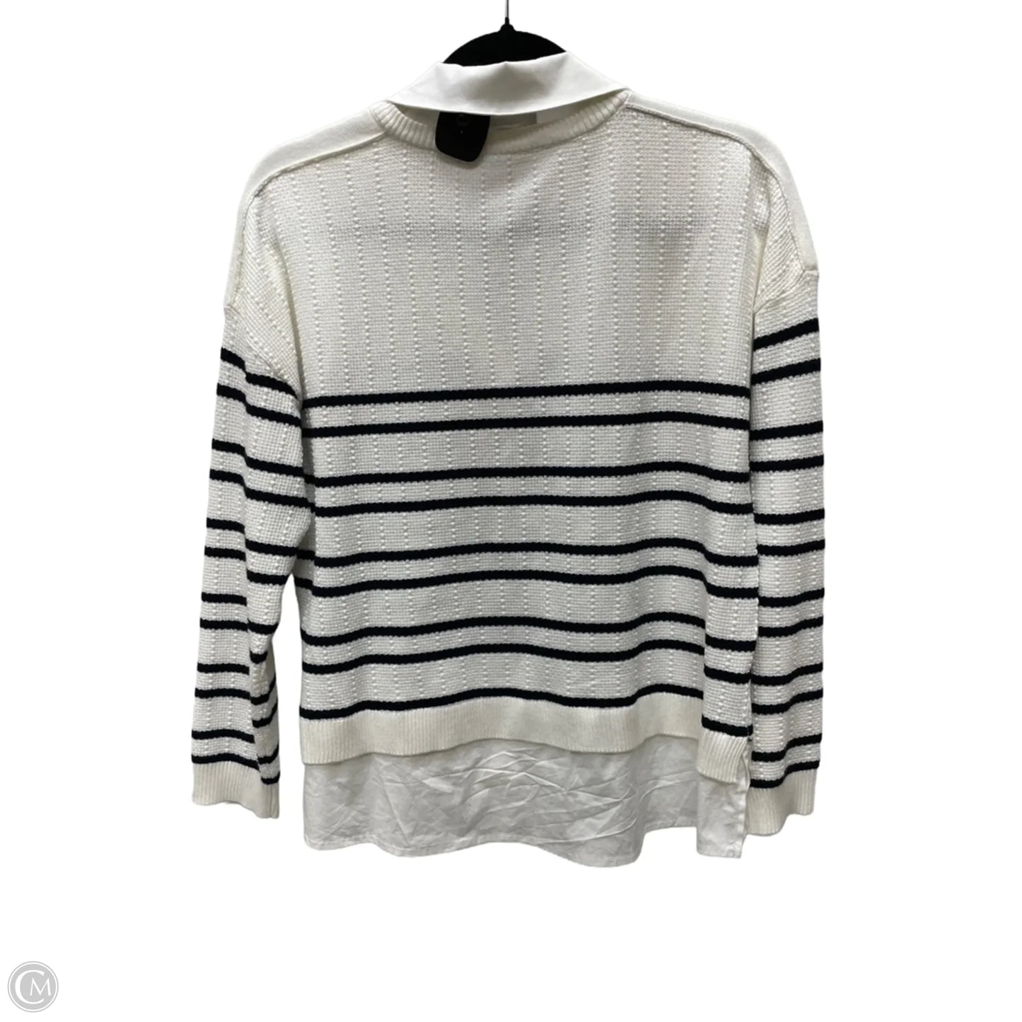 Sweater By Adrianna Papell In Striped Pattern, Size: S