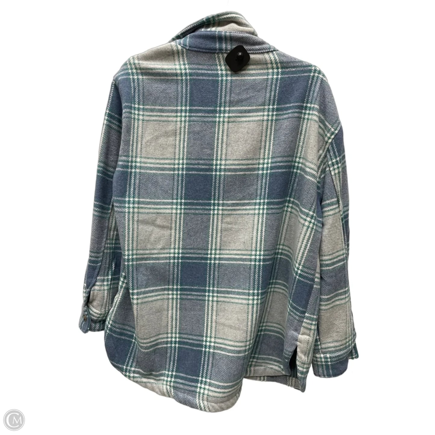 Jacket Shirt By Clothes Mentor In Plaid Pattern, Size: M
