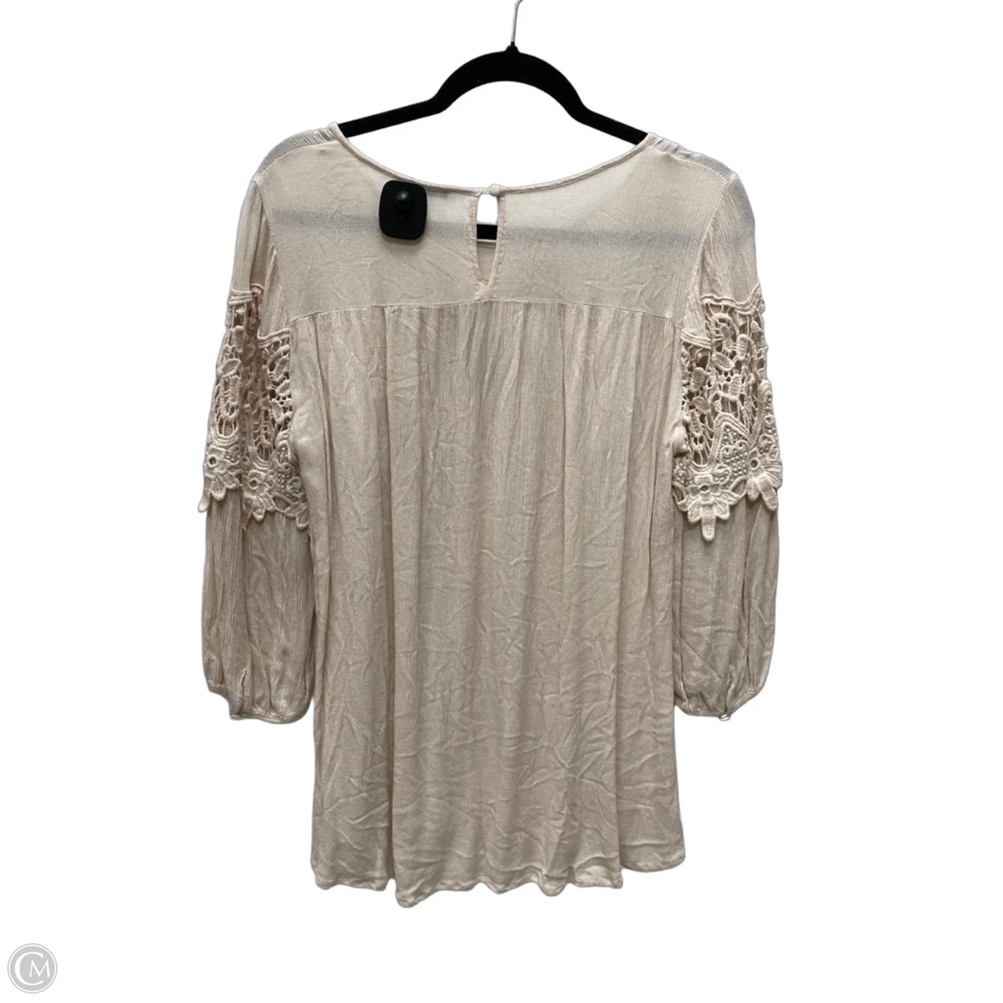 Top 3/4 Sleeve By Jodifl In Tan, Size: M
